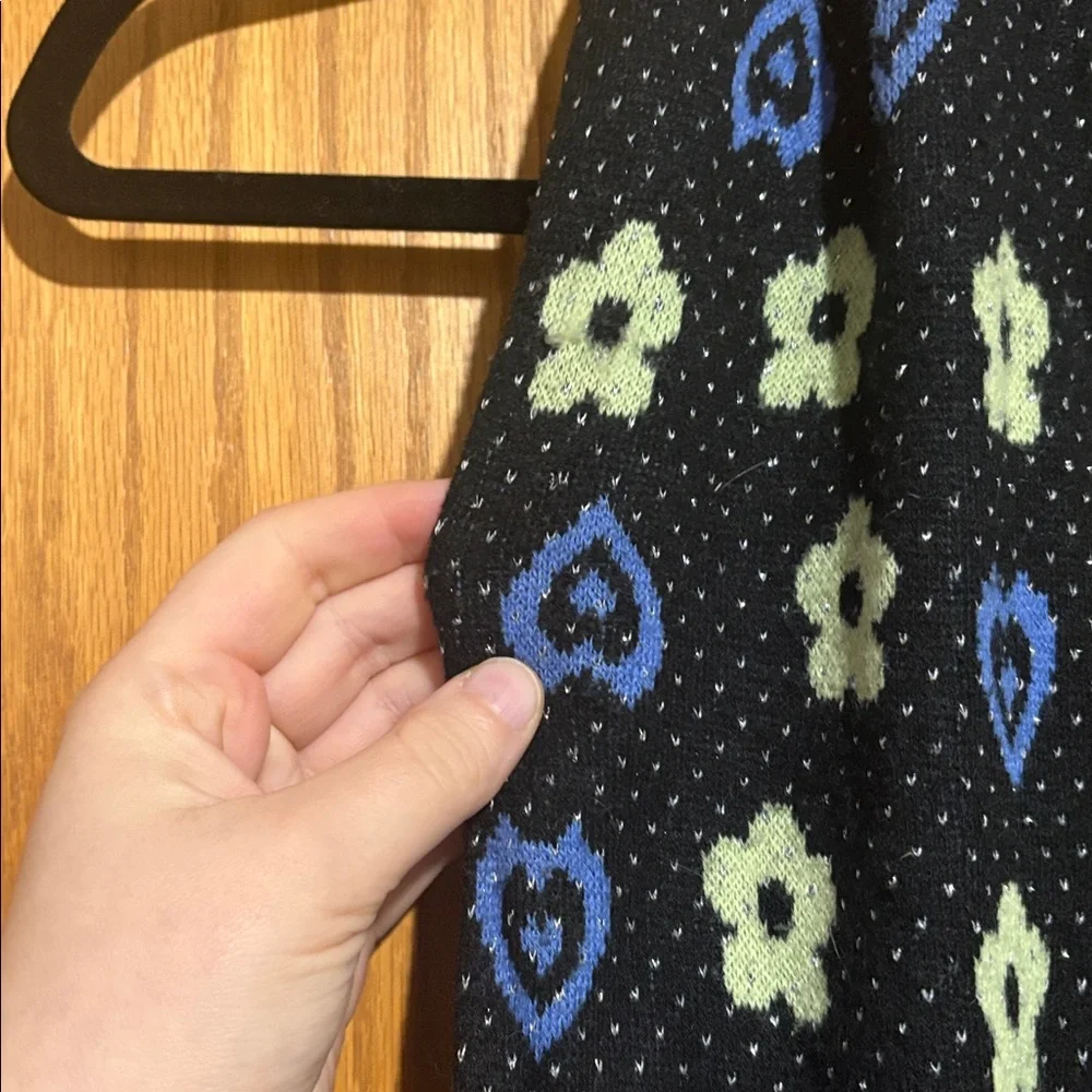Mudd Y2K vintage scarf flowers hearts polka dot goth print‎ printed
